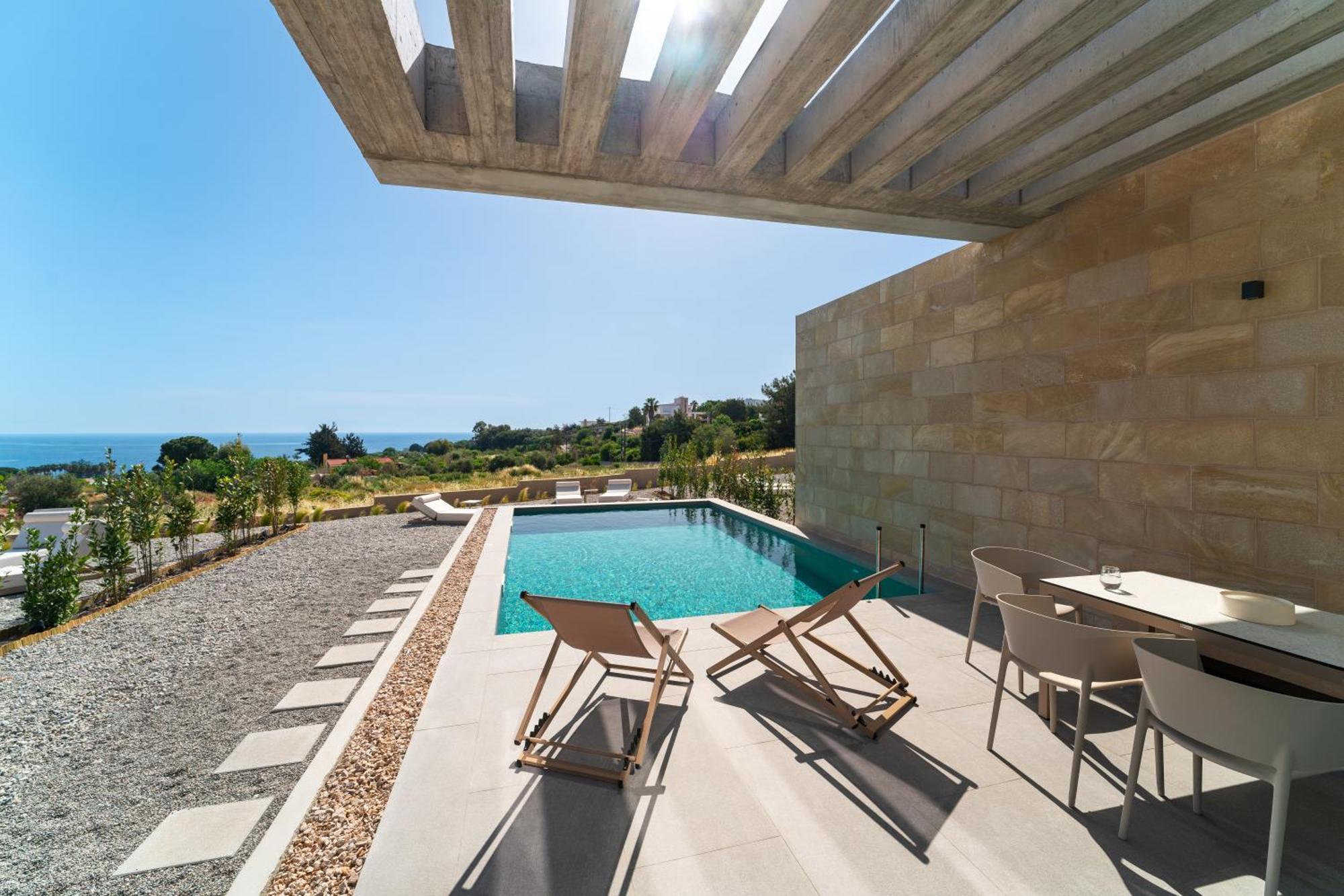 Linear Cabanon Kallithea Luxury Villas Koskinou  ภายนอก รูปภาพ
